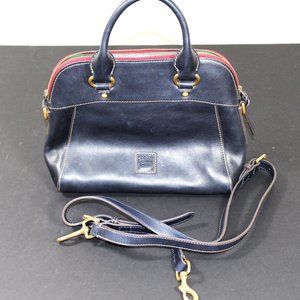 Dooney & Bourke Navy Florentine Cameron Handbag/Satchel - Like new